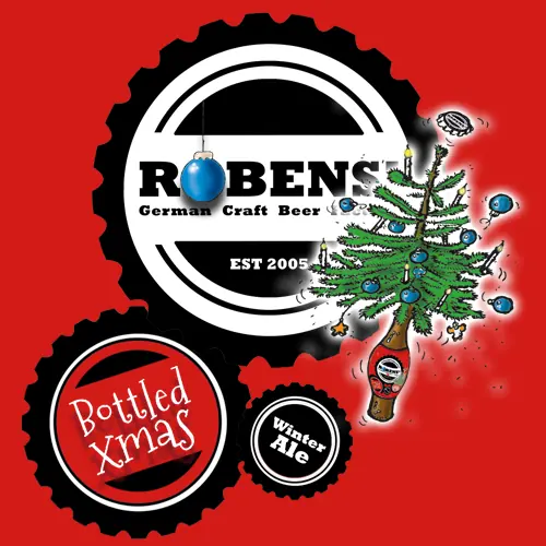 Etikett Bottled X-Mas